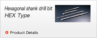 Hexagonal shank drill bit HEX Type