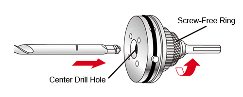 Center Drill Attachment Procedure 2CB