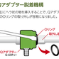 新Qアダプター脱着機構(QHX／QMXタイプ)