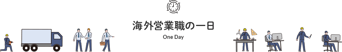 海外営業職の一日